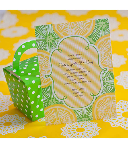 Citrus Lemon and Lime Printable Invitation